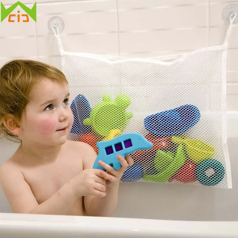 WCIC للطي حقيبة التخزين الالتصاق سلة غسيل معلقة حوض سلال الطفل كيد لعب الحاويات شبكة الحمام دش لعبة حامل