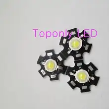 3 Вт высокой мощности светодиоды с кулоном в виде звезды, PCB радиатора белого цвета 20000 k 220-240lm сделано 45mil Bridgelux, США чипы 240 шт./лот