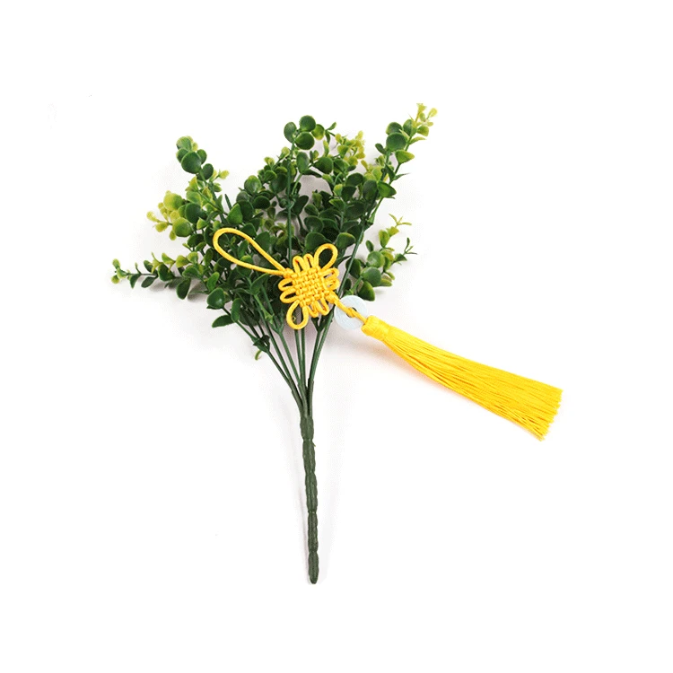 5 шт. Peace Jade китайский узел кисточки DIY кулон ювелирные аксессуары домашний текстильный занавес швейные украшения макраме