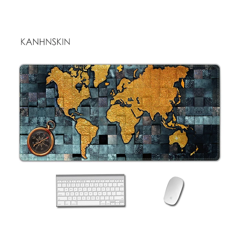 

High elastic world map Large mouse mat 900X400MM XL mouse pad esay control mouse pad gamer