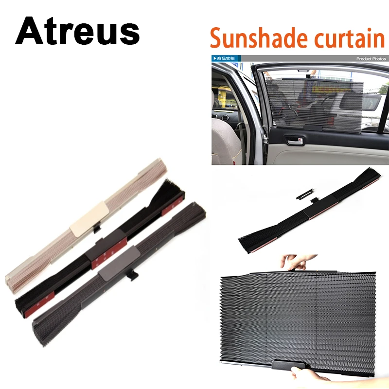 

Atreus For Lexus Honda Civic Opel astra h j Mazda 3 6 Kia Rio Ceed Volvo Car Window Folding Movable Sunshade Net Curtain Sticker