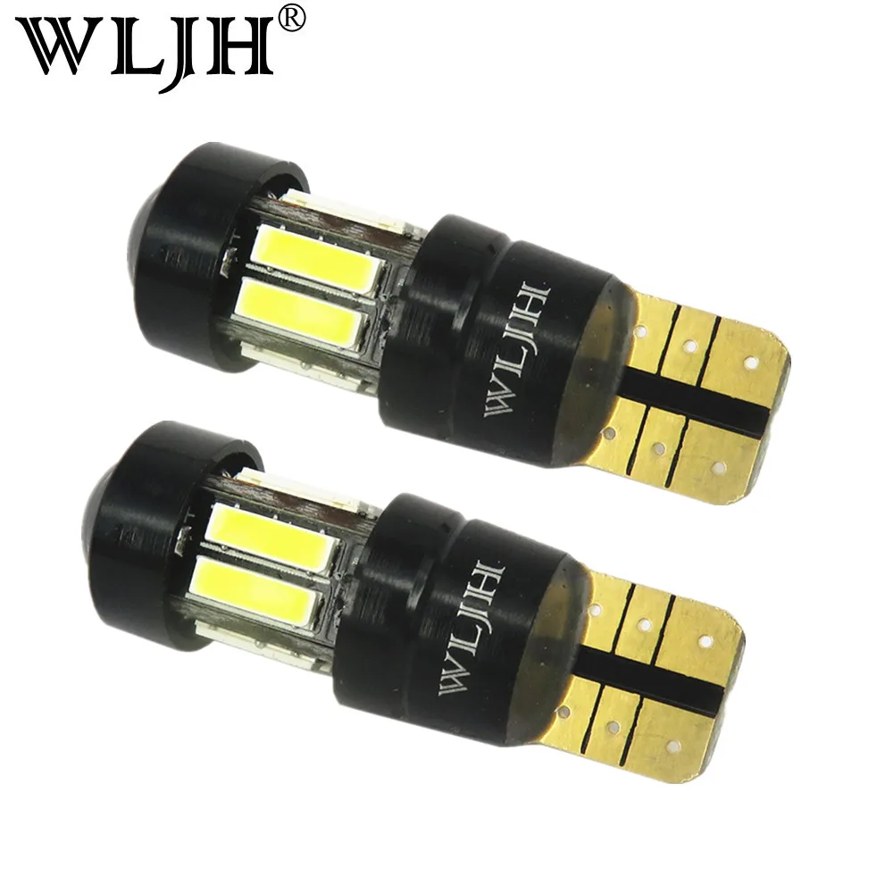 WLJH 2x Canbus без ошибки T10 W5W светодиодный светильник с 7020 SMD Авто Интерьер мотор