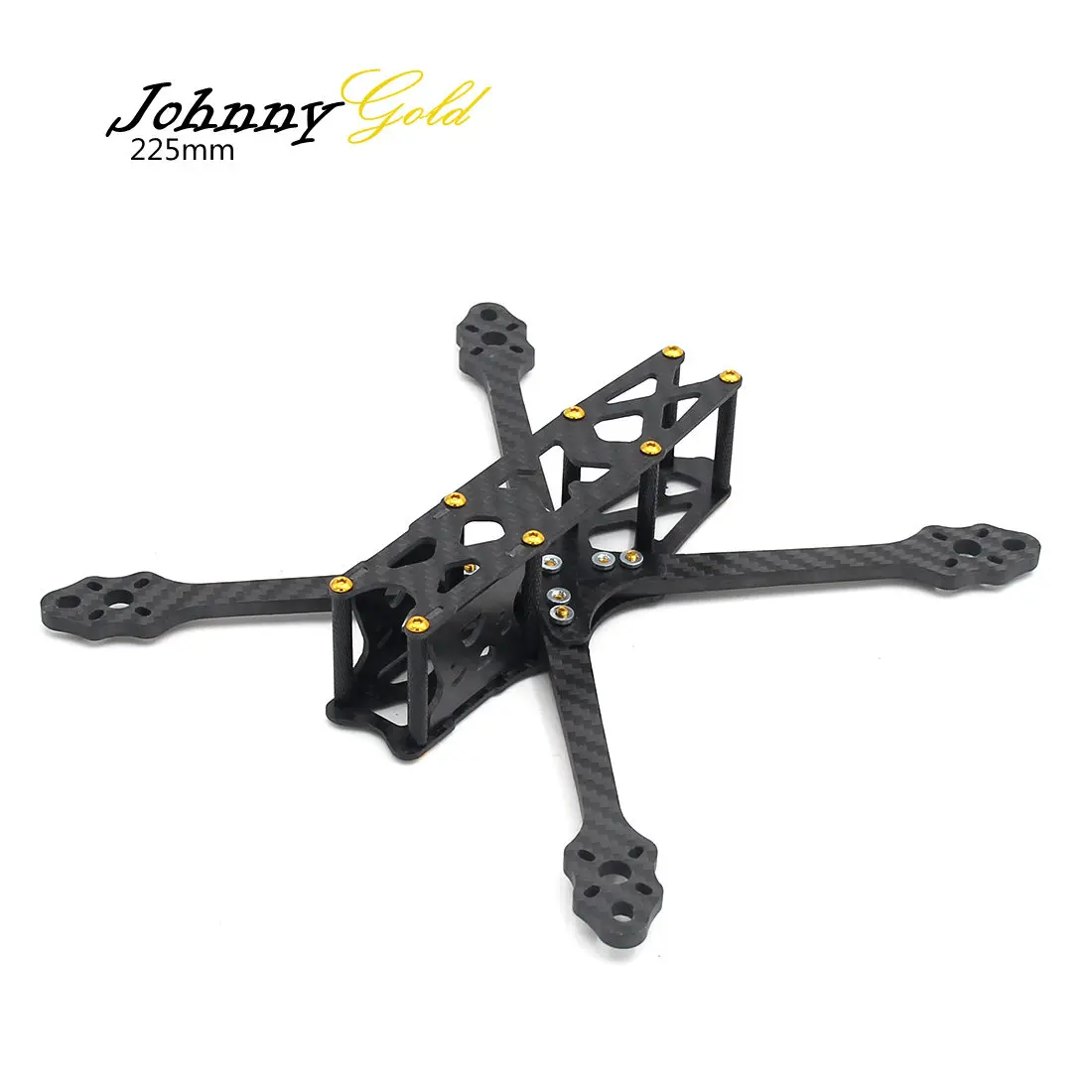 Комплект с золотыми алюминиевыми винтами Johnny 5 дюймов 225 мм для FPV Racing Quadcopter|Детали