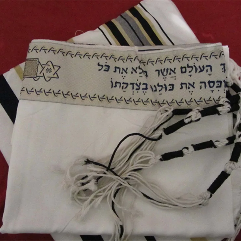 Messianic Tallit молитва шаль Talit синий и золотой с Talis Bag Israel Tallit|Мужские шарфы| |