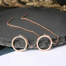 SMJEL – boucles d'oreilles rondes en acier inoxydable pour femmes, bijoux à la mode