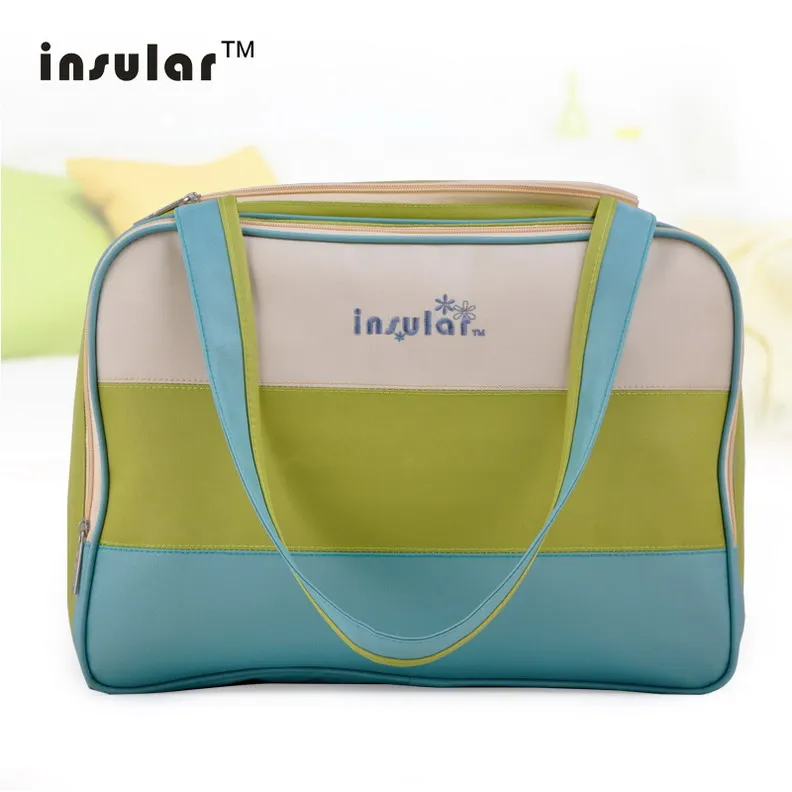 Insular Детские рюкзаки для подгузников, сумки для подгузников, многофункциональные сумки для мам, сумки для детских колясок, сумки для хранения - Цвет: 8033 Green