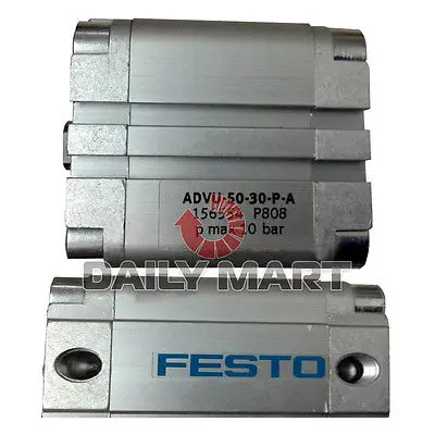 

DHL/EMS 2 LOTS NEW Festo ADVU-50-30-P-A PLC Compact Cylinder