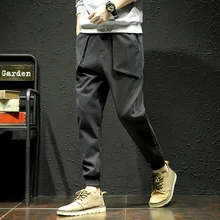 Толстые зимние Молодежные популярные повседневные штаны черные модные очаровательные красивый брюки