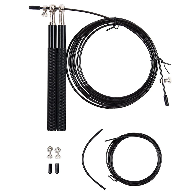 Aluminium Speed Jump Rope Crossfit Fitness Training Professional 3M Adjustable Stainless Steel Wire Home Gym Skipping Ropes Aluminium Speed Jump Rope Crossfit Fitness Training Professional 3M Adjustable Stainless Steel Wire Home Gym Skipping Ropes