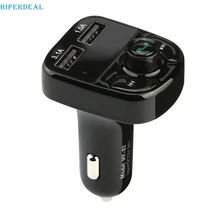 HIPPERDEAL музыкальный плеер беспроводной Bluetooth ФМ-радио с ЖК-экраном 3.1A двойной usb-порт, совместимый для iphone, samsung# J