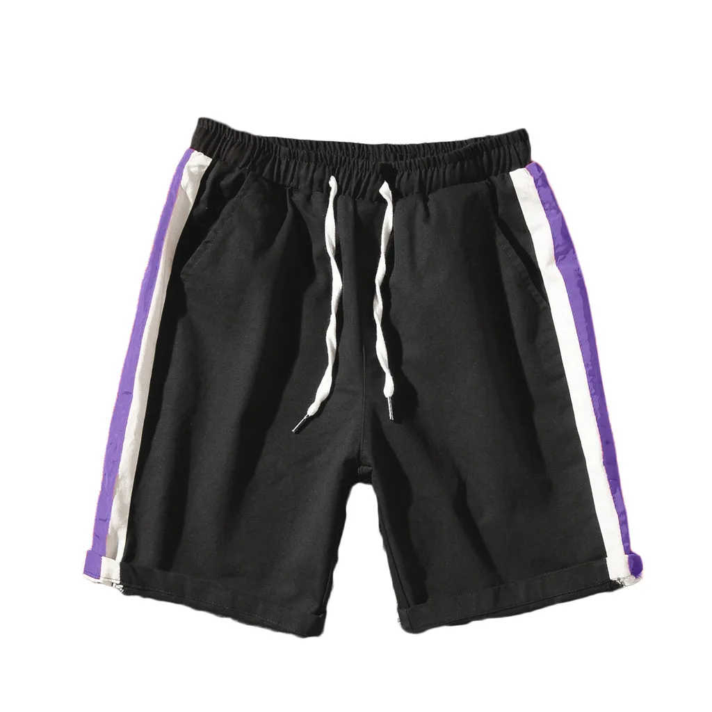 Мужские шорты Летняя мода полосатый Pathwork повседневное короткие спортивные штаны хлопковые бермуды masculina