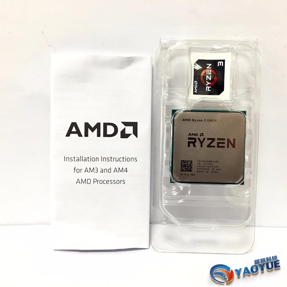 AMD Ryzen 3 1300X компьютер четырехъядерный процессор AM4 настольный процессор в штучной упаковке