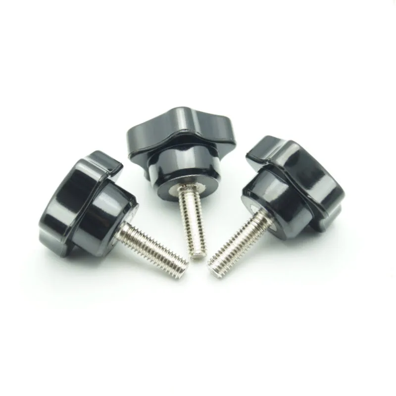 Botão de Baquelite Masculino Botão de Lobe de Baquelite. Preto 10 Pcs 32 m6 m8