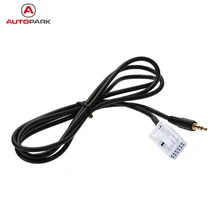 KKmoon Car AUX Input Mode Cable for iPod Phone MP3 3.5mm AUX-in Audio Music Adapter Cable for Audi VW Skoda