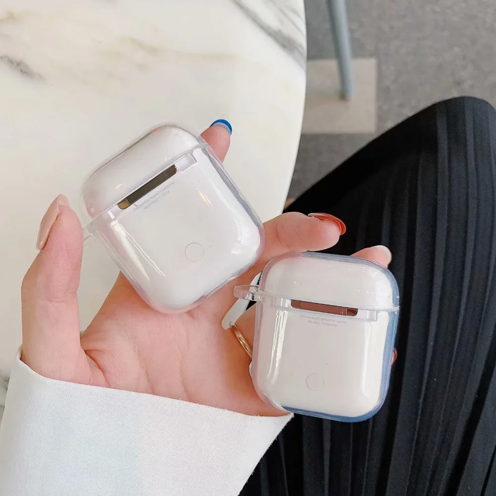 Цветочный чехол для apple airpods 1 2 Мультяшные медведи Мягкий силиконовый чехол толстый беспроводной bluetooth гарнитура для наушников зарядная коробка