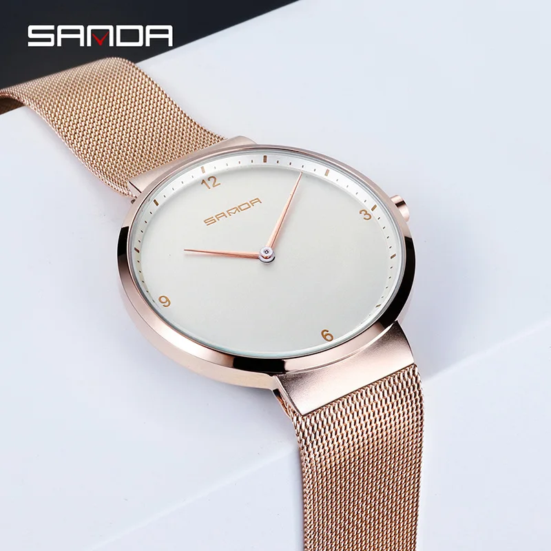 

New Simple Couple Watch Waterproof Woman Quartz Watches Brand Men Fashion Watch Milan Strip Steel Clock Student Relogio Feminino