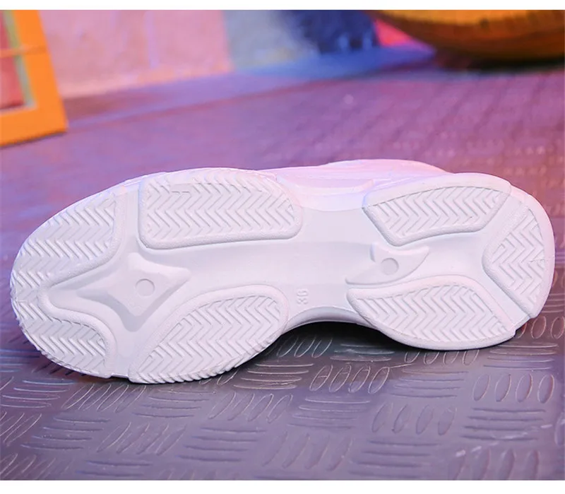 Tfsland/2019 Весенняя прогулочная обувь, женская кожаная обувь на танкетке, Белая обувь, спортивная обувь на платформе, женские мягкие кроссовки