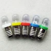 Uds E10 luz indicadora de LED bombillas 12V 18V 14V tornillo Base instrucciones botón Mini advertencia automóvil instrumento ancho lámpara de señal ► Foto 2/6