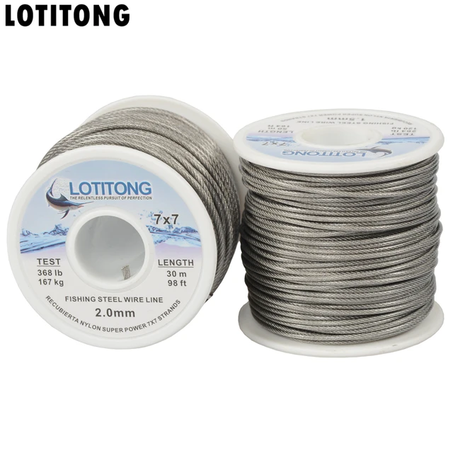 30m Spool (About 98 Feet) of 0.45mm 7-Strand Nylon-Coated