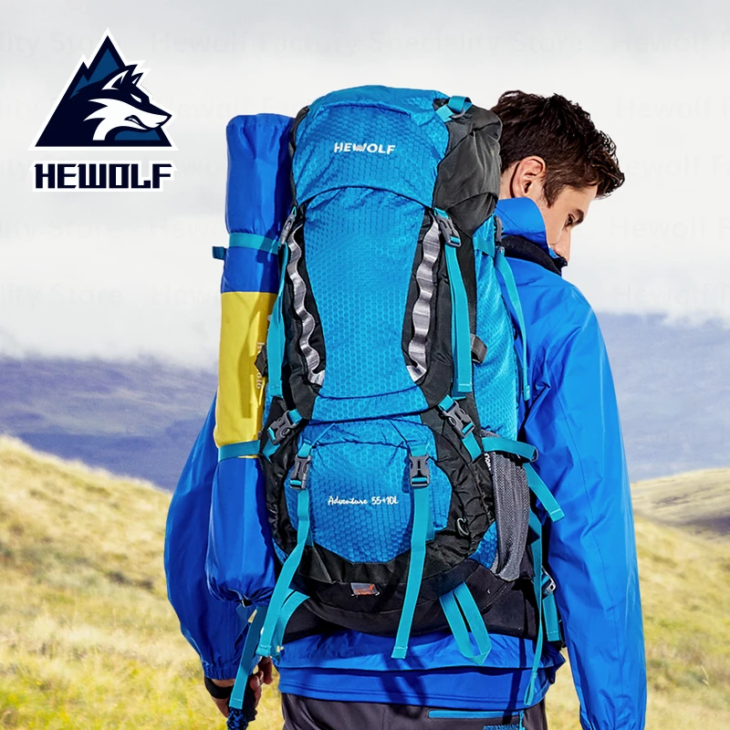 Hewolf 65L Открытый Восхождение сумка Professional пеший Туризм рюкзак водостойкие