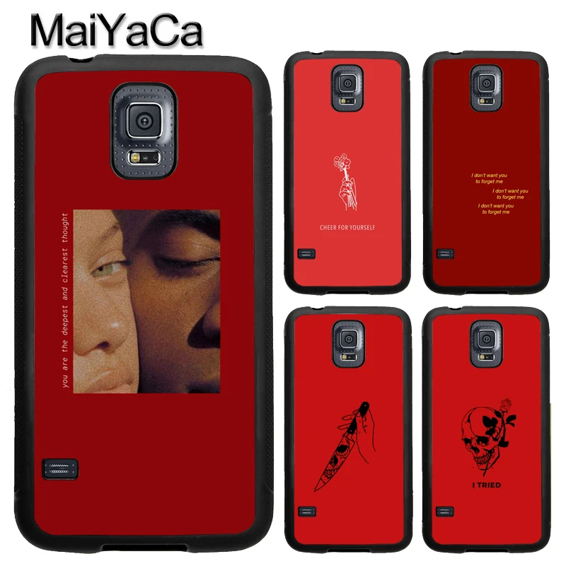 

MaiYaCa Red Doodles Aesthetics Quotes Rubber Case for Samsung Galaxy S8 S9 S10 Plus Lite S5 S6 S7 edge Note 9 8 5 Cover