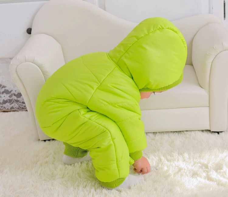 Мода 2016 Новый стиль Зимой комбинезон осень 0 24 М детские snowsuit зимние комбинезоны