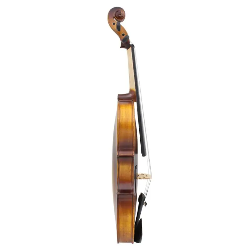 Полный Размеры акустические скрипка твердой древесины матовое покрытие эбенового дерева уход за кожей лица доска 4-струнный инструмент
