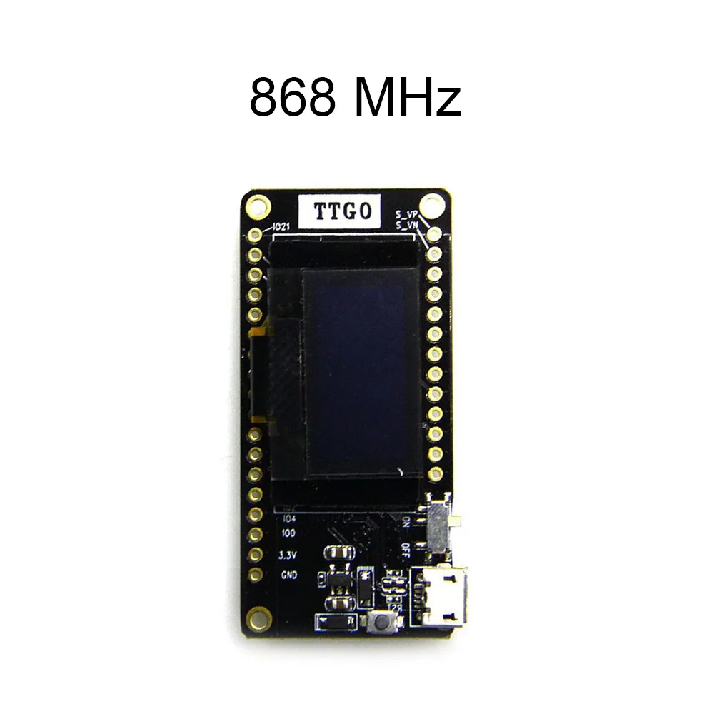 LILYGO®TTGO LORA32 V2.0 433/868/915 МГц ESP32 LoRa OLED 0,96 дюймовая SD карта дисплей Bluetooth wifi ESP32 модуль с антенной - Цвет: 868MHZ