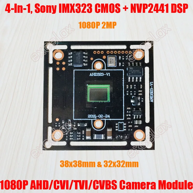 4 в 1 AHD CVI TVI CVBS 1920x1080 2MP 1/2.9 &quotSony IMX323 CMOS датчик Nextchip NVP2441H модуль камеры 1080P аналоговая