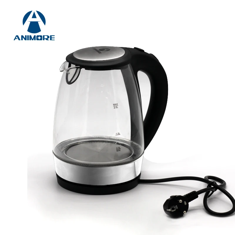Animore 2l Glass Electric Kettle Off Automatically Stainless Steel Anti