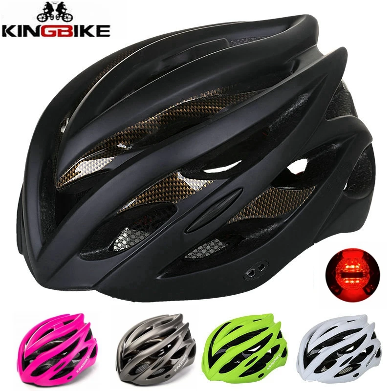 baratas KINGBIKE 2018 chegam Novas MTB Estrada de Ciclismo Capacete Capacetes capacete Integralmente moldado Ultraleve Capacete Da Bicicleta Dos Homens Das Mulheres ciclismo
