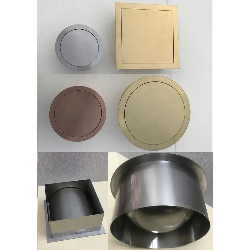 

304 stainless steel Built-in Recessed Counter top bench top waste bin flap Swing cover Lid Kitchen Hotel Public