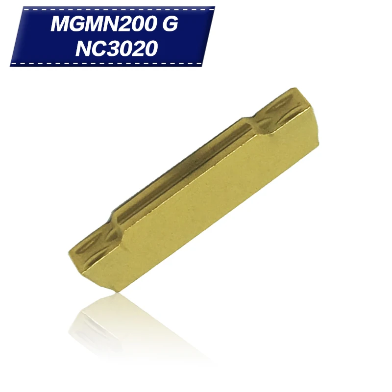 Твердосплавные вставки MGMN200 G NC3020 10 шт. режущий инструмент для токарного станка с