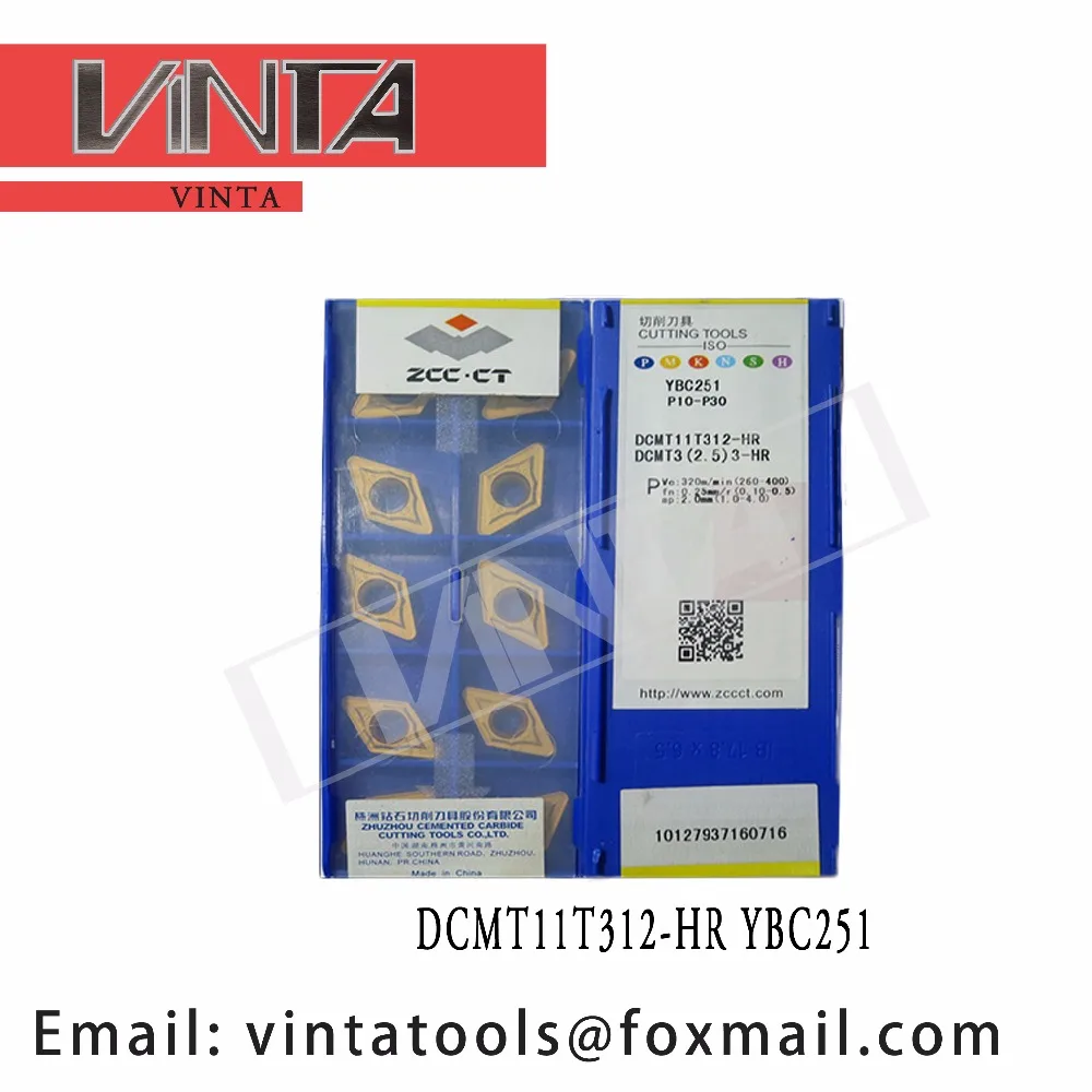 

high quality 10pcs/lots YBC251 DCMT11T312-HR cnc carbided turning inserts