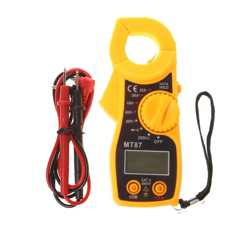 

MT87 LCD Digital Clamp Meters Multimeter Measurement Tools AC/DC Voltage Tester Current Resistance Tester Meter New 2019