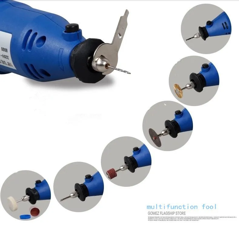 Многофункциональный pro Электрический полировки Измельчить 211 шт. Мини дрель Rotary Tool с аксессуары измельчения шлифования полировки