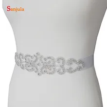 Прозрачный кристалл, свадебный пояс платье аксессуары женское вечернее платье для выпускного вечера ремень белый/слоновая кость Rhinstones ремни брюиды riem B06