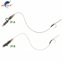 2 шт Набор для ловли карпа, набор для ловли карпа, готовые установки, свинцовые зажимы, набор с крюком, грубая пресная вода, рыболовные снасти