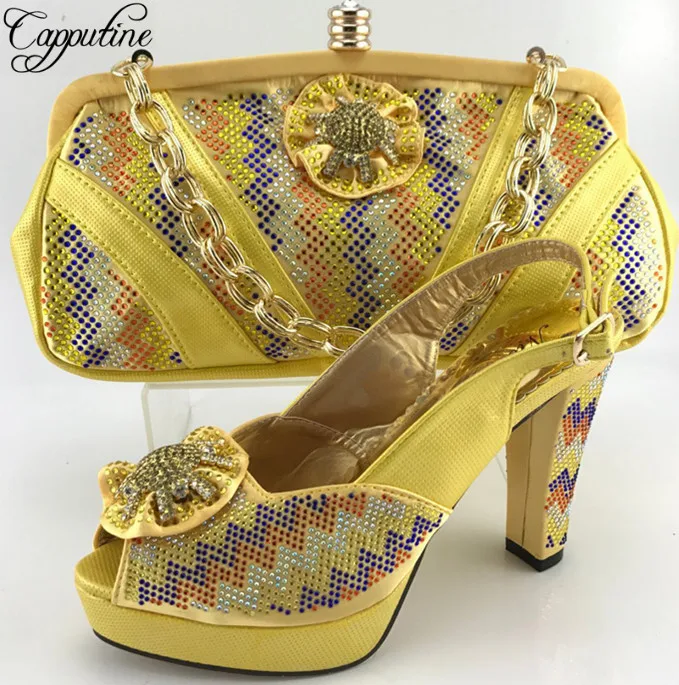 Capputine High Quality font b Women b font font b Shoes b font And Bags Set