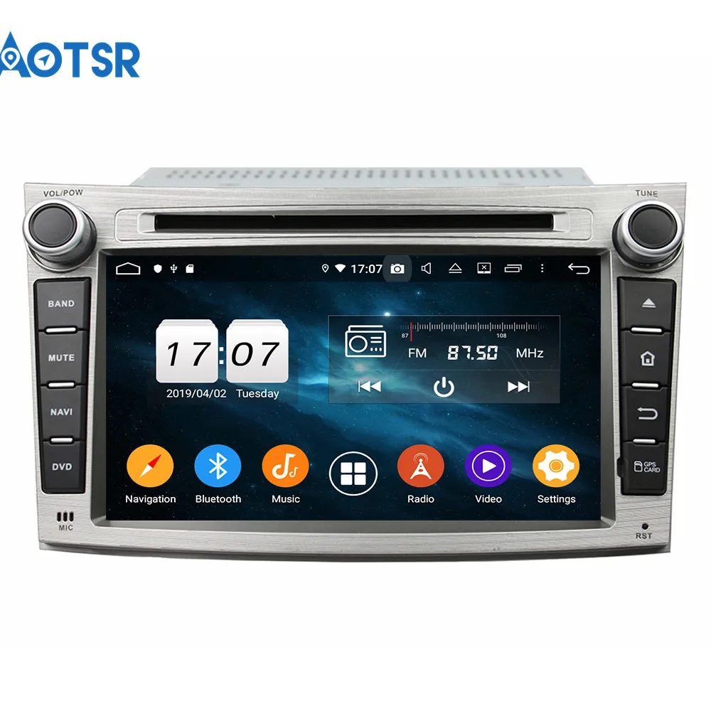 Android 9 0 4 Гб 64 мультимедийный автомобильный радиоплеер для Subaru Legacy/outback 2009 2012 2 Din