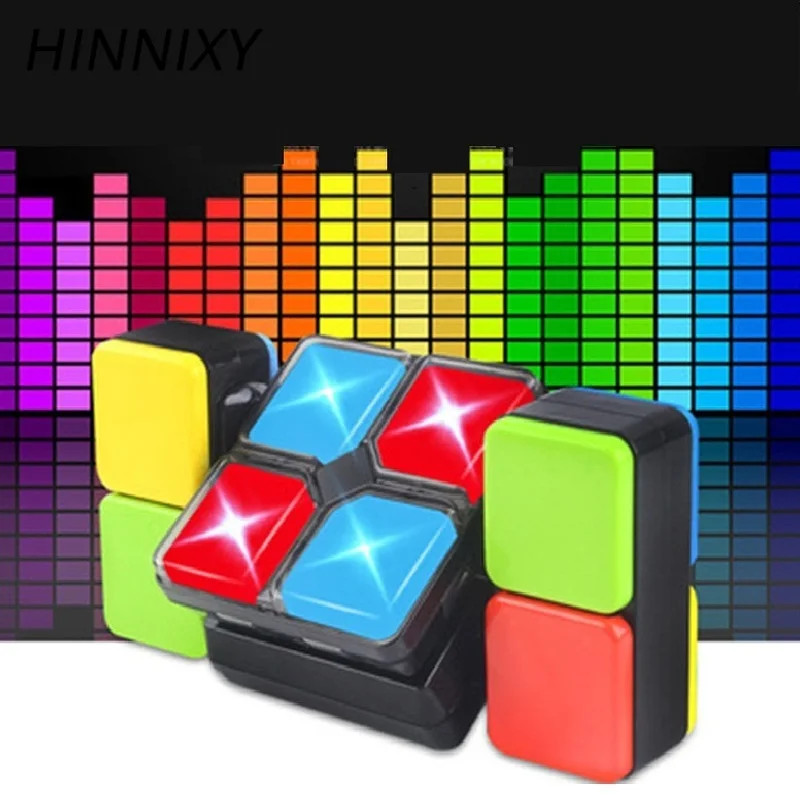  Hinnixy Magic Cube Night Lamp Intelligent Puzzle Electronic Music LED Toys Creative Changeable Game - 33034890671
