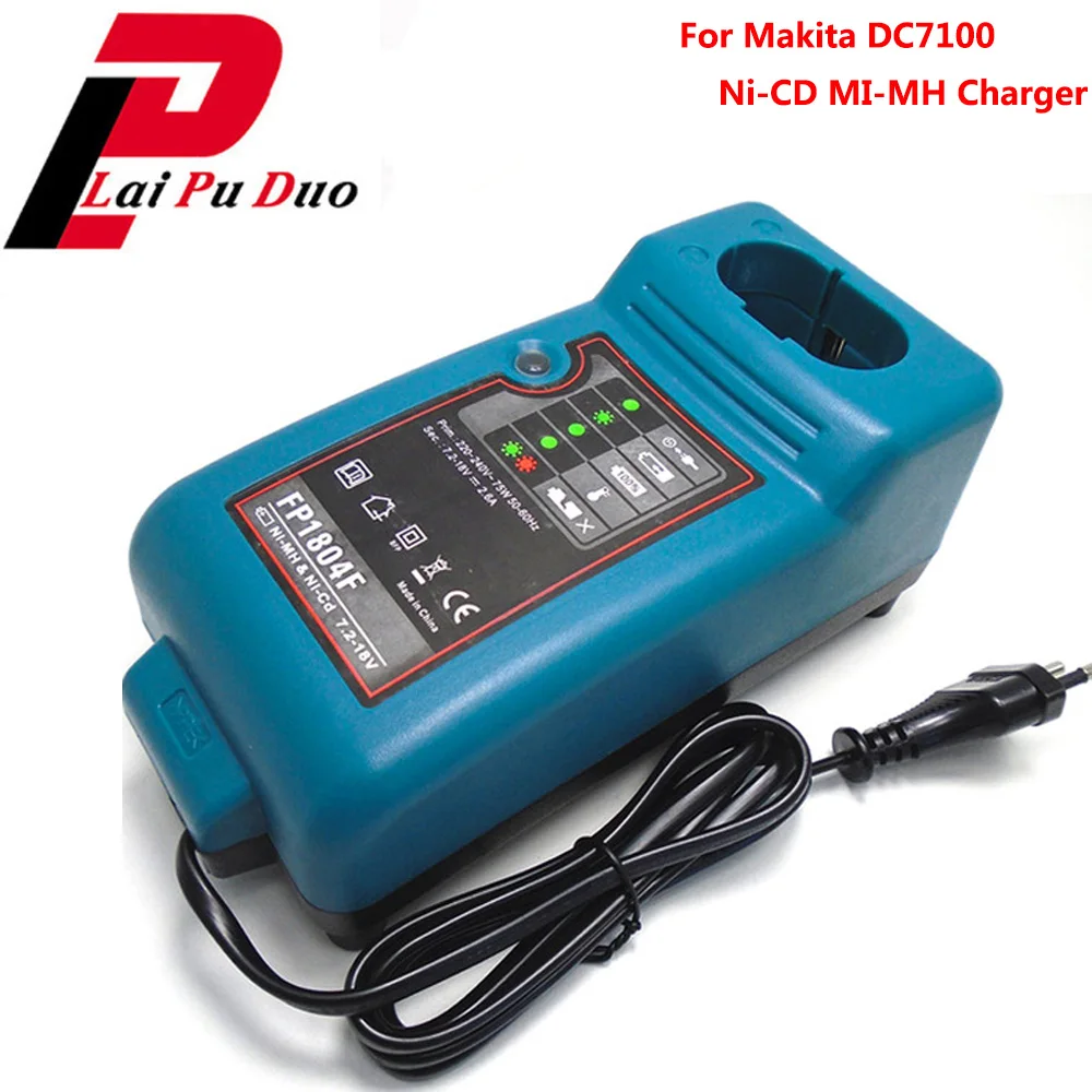 

For MAKITA Replacement Battery Charger 7.2V 9.6V 12V 14.4V 18V NI-MH NI-CD Battery DC1804 DC1414T DC1414F 9100A 9001