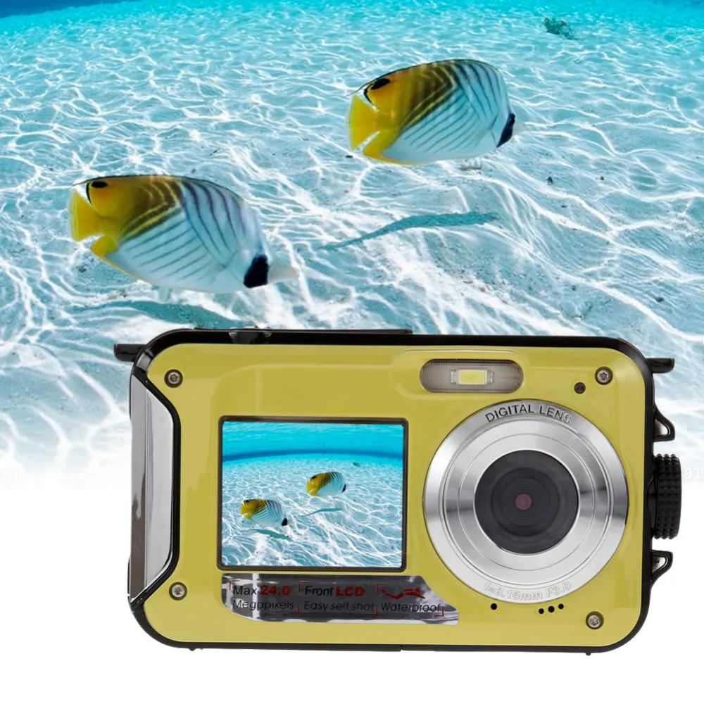 US Plug New Digital Camera Duble Screen HD 24MP 1080P DV 16X Zoom Waterproof Digital Video Cam camera : image US Plug New Digital Camera Duble Screen HD 24MP 1080P DV 16X Zoom Waterproof Digital Video Cam camera