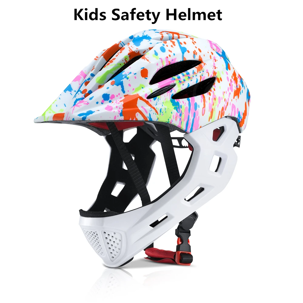 

Detachable Cycling Bike Helmet Full Covered Child Helmet EPS Parallel Car Children Helmet 2 In 1 Sport Safety Riding Helmet