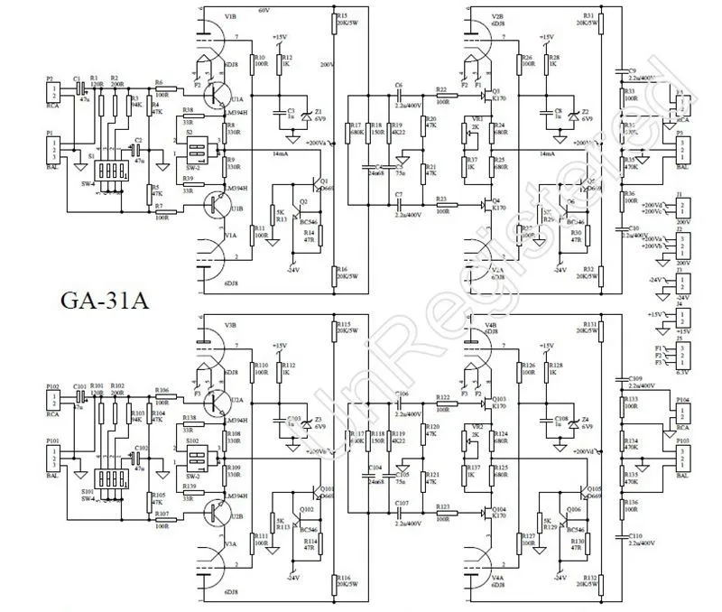Трубка мм/MC Phono предусилитель PCBA комплект вход сценический двухтрубный LM394 усилитель 6922/6DJ8 аудио HIFI DIY