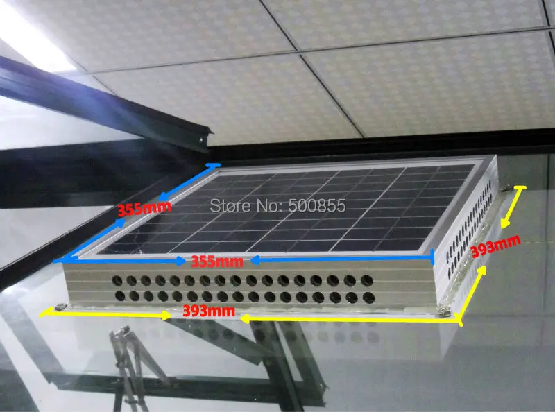 15W 12V DC солнечный вентилятор вентиляции крыши для теплиц/навесов