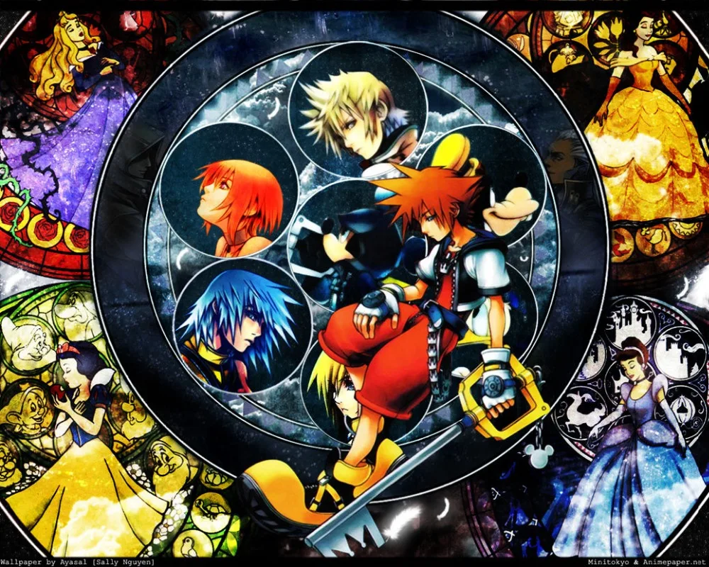 Decorazioni Per La Casa Kingdom Hearts Boy 2 Game 1-Silk Art Poster Wall Sticker Decorazione Regalo