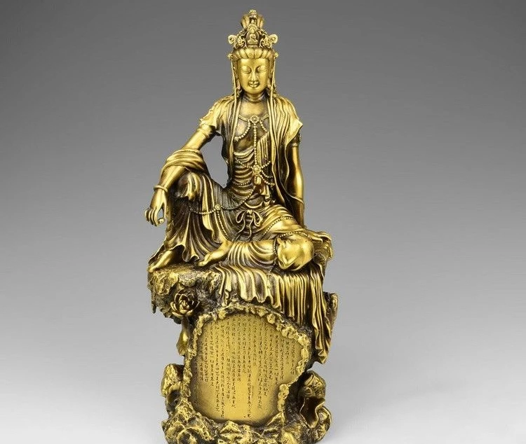 

15 Tibet Buddhsim Bronze Copper fast GuanYin Kwan-yin Bodhisattva Temple Statue