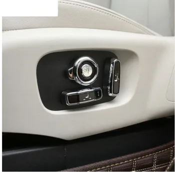 

For Land rover Discovery 5 2017 Car-Styling ABS Matt Chrome Seat adjustment Button Cover Trim Accessories Set of 8pcs