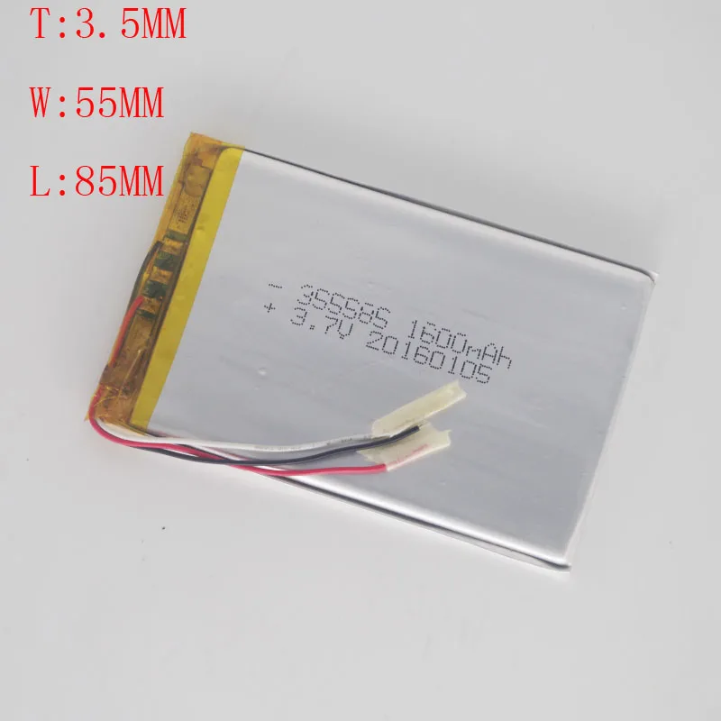 

355585 355586 1600MAH 3.7V Polymer Battery MP4 Mobile Power Tablet Computer, etc.